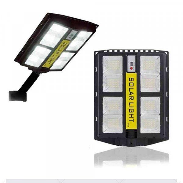 LED-es, napelemes, távirányítós utcai világítás,  fény-, és
mozgásérzékelős udvari lámpa, 800W (BBV)