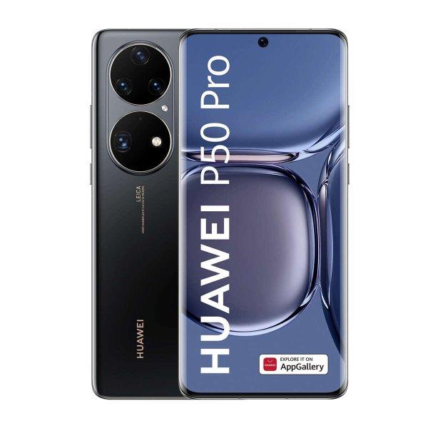 Huawei P50 Pro DS 256GB (8GB RAM) - Fekete + Hydrogél fólia