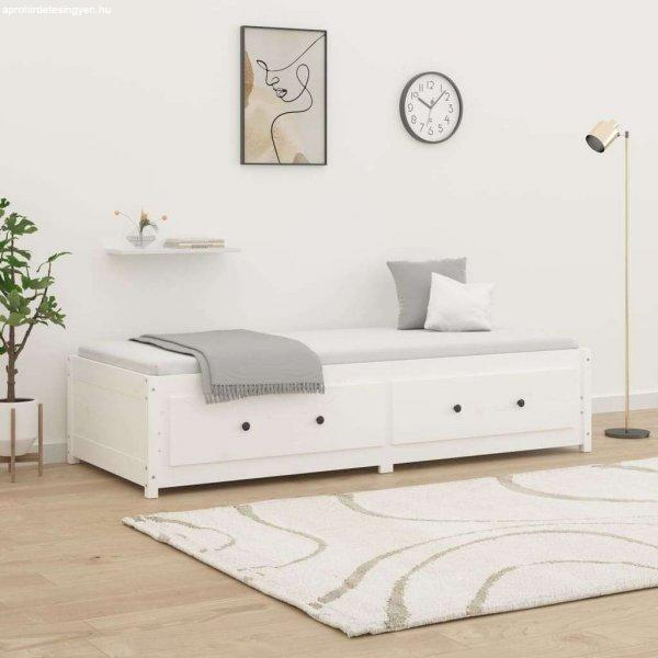 vidaXL fehér tömör fenyőfa kanapéágy 90 x 190 cm (3FT Single)