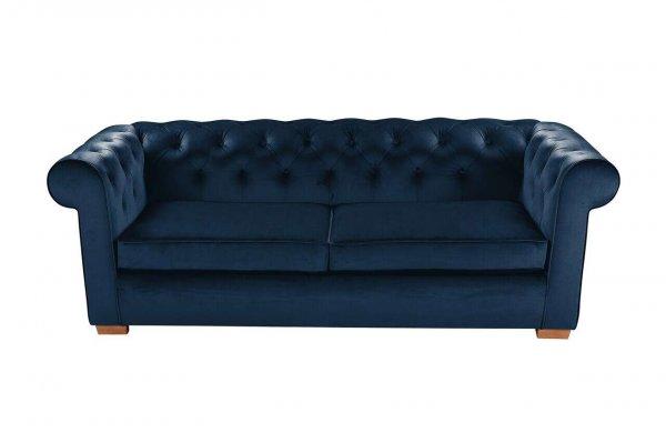 Oxford Chesterfield Kihúzhatós kanapé, 88x216x75 cm, 3 személyes,
sötétkék