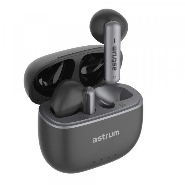 Astrum ET340 BT V5.1 sztereo TWS headset zajszűrős mikrofonnal, USB-C
töltőtokkal, fekete