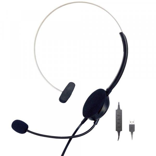 Astrum HS770 Call center USB fejhallgató állítható zajszűrős mikrofonnal,
puha fülpárnákkal