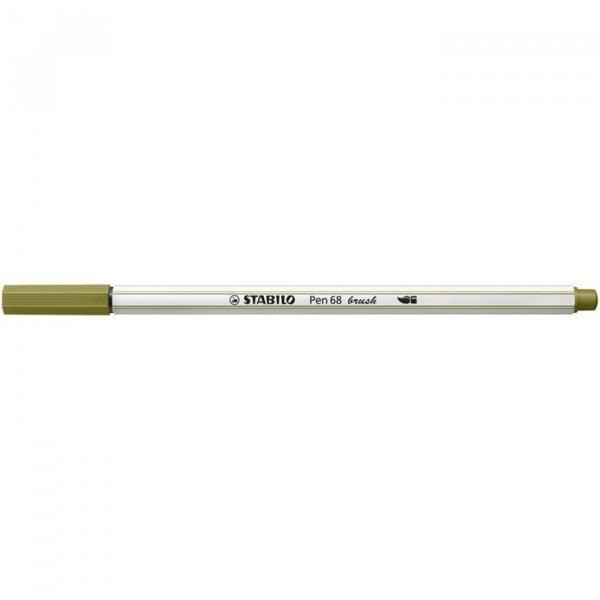 Ecsetirón, STABILO "Pen 68 brush", sárzöld