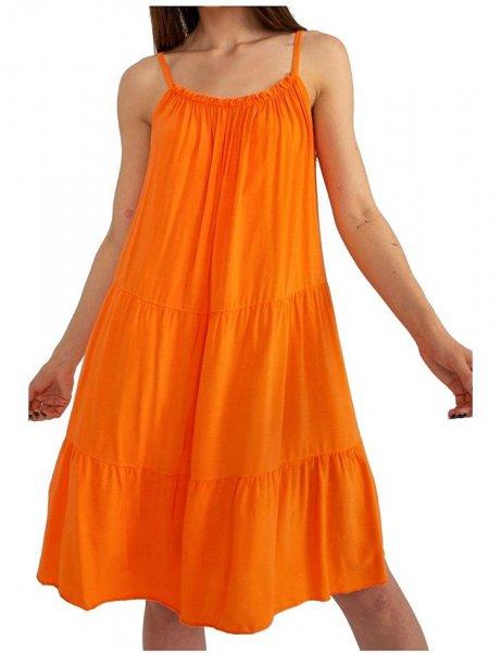 Narancssárga bő nyári ruha