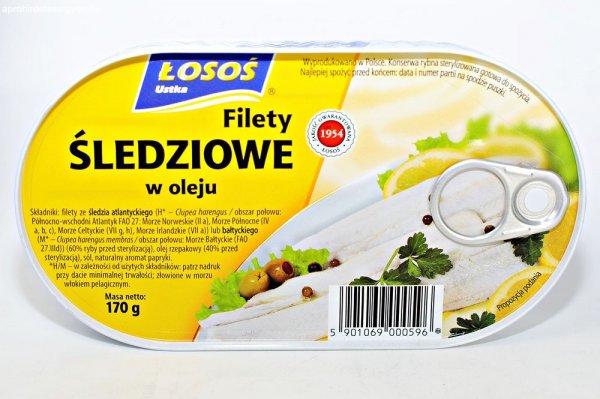 Losos heringfilé olajban 170 g