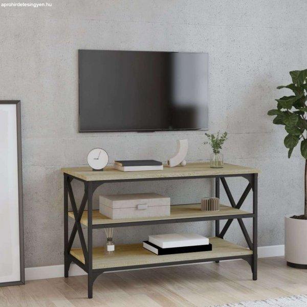 vidaXL sonoma-tölgyszínű szerelt fa TV-szekrény 80x40x50 cm