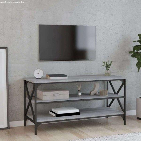 vidaXL szürke sonoma színű szerelt fa TV-szekrény 100x40x50 cm