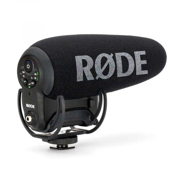 RØDE Videomic Pro+ professzionális minőségű valódi puska
karakterisztikájú videomikrofon fejlett digitális funkciókkal kamerákhoz,
DSLR/MILC fényképezőkhöz és hordozható hangrögzítőkhöz.