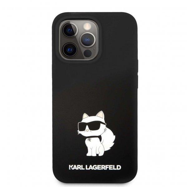 Karl Lagerfeld folyékony szilikon Choupette NFT hátlap iPhone 13 Pro fekete
színűre