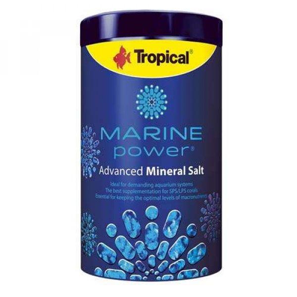 TROPICAL Marine Power Advance Mineral Salt 1000ml/1000g egyensúlyba hozza az
elemek arányát, hogy az hasonló legyen a tengervízhez