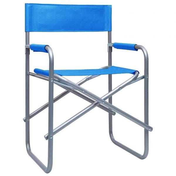 2 db kék acél rendezői szék