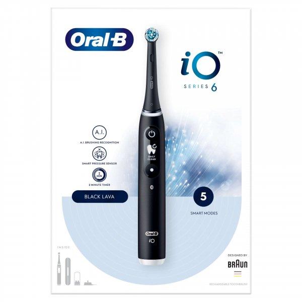 Oral-B iO6 Series Elektromos fogkefe, Fekete