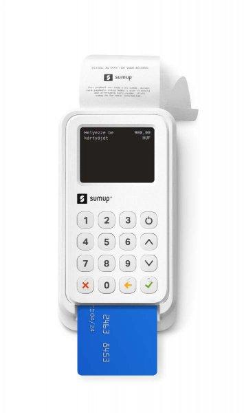 SumUp 3G+ Wi-Fi, Payment Kit Android / iOS, NFC, Fehér kártyaolvasó terminál
+ nyomtató