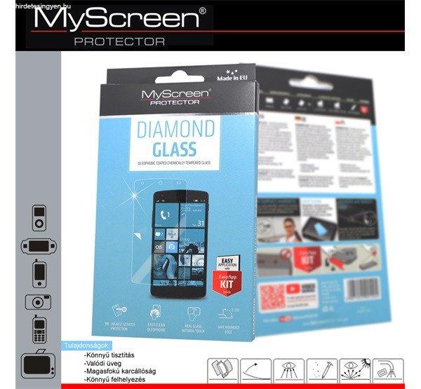 MYSCREEN DIAMOND GLASS képernyővédő üveg (extra karcálló, ütésálló,
0.33mm, 9H) ÁTLÁTSZÓ Huawei P8 Lite