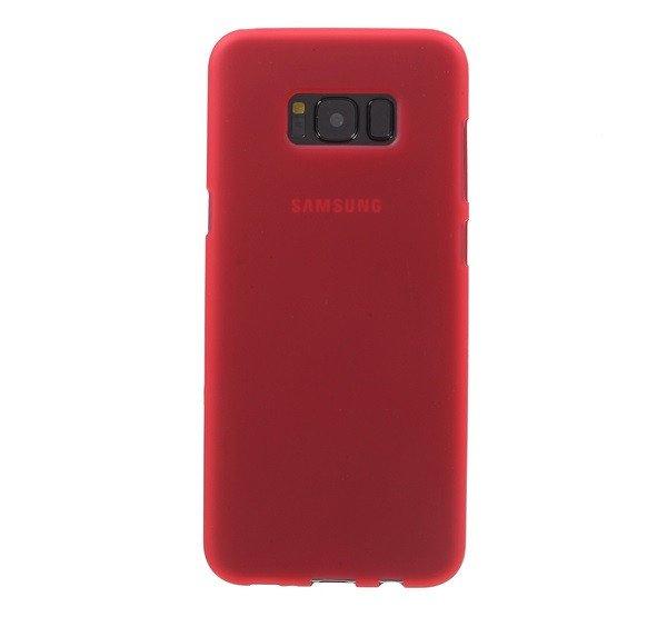 Szilikon telefonvédő (matt) PIROS Samsung Galaxy S8 Plus (SM-G955)