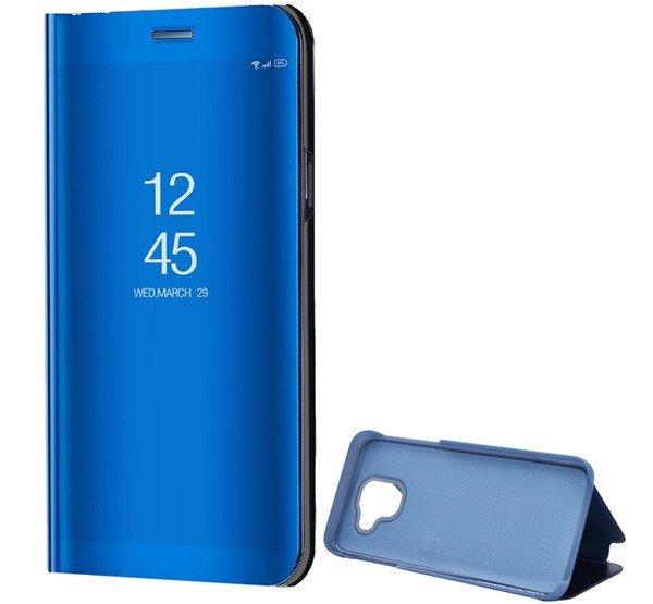 Tok álló (aktív FLIP, oldalra nyíló, asztali tartó funkció, tükrös
felület, Mirror View Case) KÉK Samsung Galaxy J6 (2018) SM-J600F