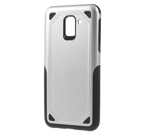Defender műanyag telefonvédő (közepesen ütésálló, szilikon belső,
ultravékony) EZÜST Samsung Galaxy J6 (2018) SM-J600F