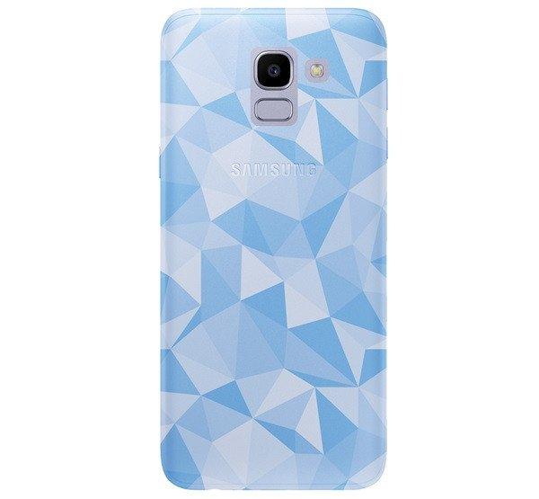 Szilikon telefonvédő (3D, gyémánt minta) VILÁGOSKÉK Samsung Galaxy J6
(2018) SM-J600F