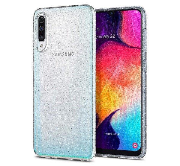 SPIGEN LIQUID CRYSTAL GLITTER szilikon telefonvédő (közepesen ütésálló,
légpárnás sarok, csillámporos) ÁTLÁTSZÓ Samsung Galaxy A30s (SM-A307F),
Samsung Galaxy A50 (SM-A505F), Samsung Gal