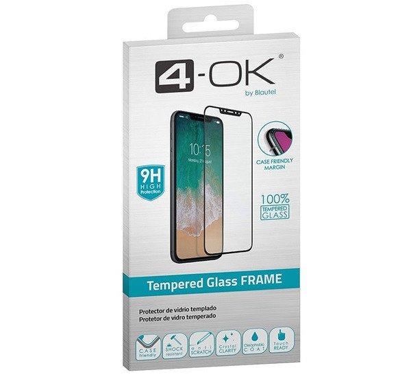 4-OK képernyővédő üveg (3D full glue, íves, teljes felületén tapad, tok
barát, karcálló, 9H) FEKETE Samsung Galaxy A80 (SM-A805F)