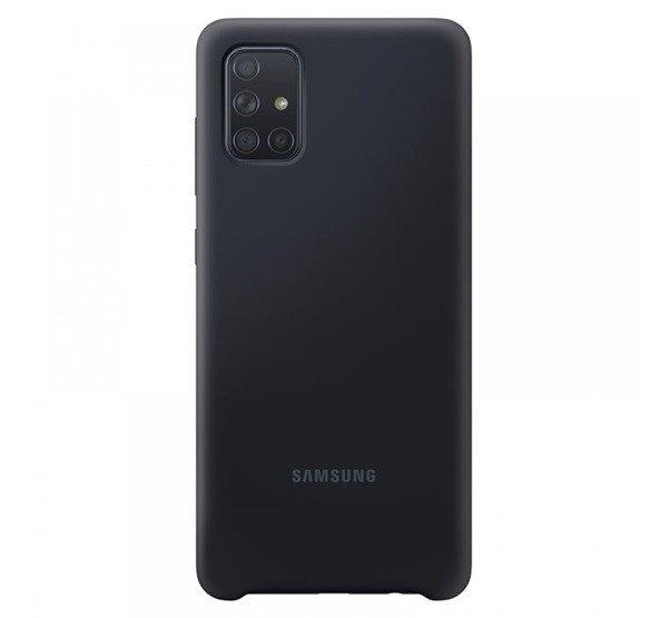 SAMSUNG szilikon telefonvédő FEKETE Samsung Galaxy A71 (SM-A715F)