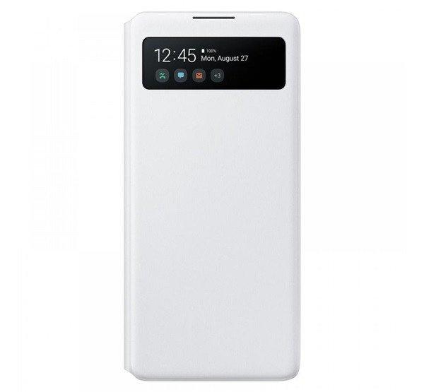 SAMSUNG tok álló (aktív FLIP, oldalra nyíló, hívószámkijelzés, Smart
View Cover) FEHÉR Samsung Galaxy S10 Lite (SM-G770F) 