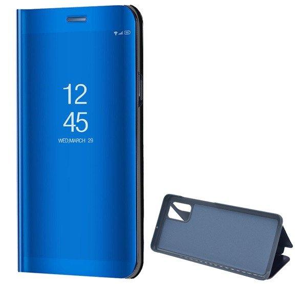 Tok álló (aktív FLIP, oldalra nyíló, asztali tartó funkció, tükrös
felület, Mirror View Case) KÉK Samsung Galaxy A51 (SM-A515F)