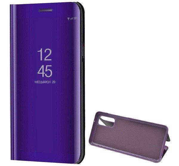 Tok álló (aktív FLIP, oldalra nyíló, asztali tartó funkció, tükrös
felület, Mirror View Case) LILA Samsung Galaxy S20 (SM-G980F), Samsung Galaxy
S20 5G (SM-G981U)