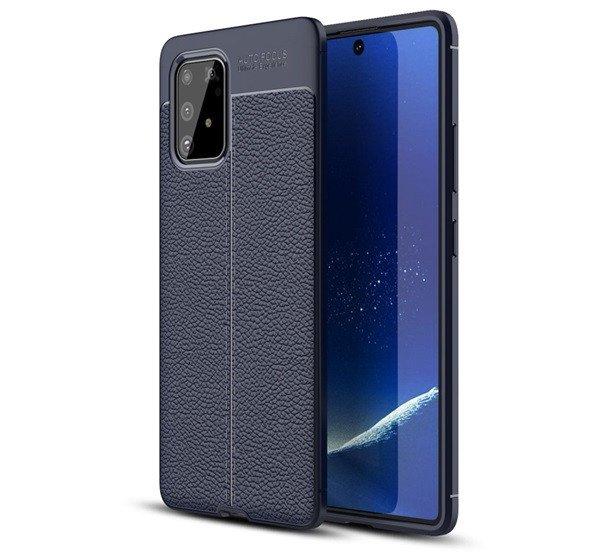 Szilikon telefonvédő (közepesen ütésálló, bőr hatású, varrás minta)
SÖTÉTKÉK Samsung Galaxy S10 Lite (SM-G770F) 
