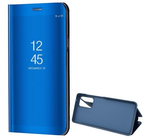 Tok álló (aktív FLIP, oldalra nyíló, asztali tartó funkció, tükrös
felület, Mirror View Case) KÉK Samsung Galaxy A72 5G (SM-A726F), Samsung
Galaxy A72 4G (SM-A725F)