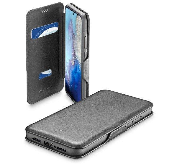 CELLULARLINE BOOK CLUTCH tok álló, bőr hatású (FLIP, oldalra nyíló,
bankkártyatartó funkció) FEKETE Samsung Galaxy S20 5G (SM-G981U), Samsung
Galaxy S20 (SM-G980F)