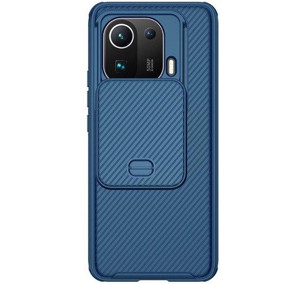 NILLKIN CAMSHIELD PRO műanyag telefonvédő (szilikon keret, közepesen
ütésálló, kamera védelem, csíkos minta) SÖTÉTKÉK Xiaomi Mi 11 Pro 5G