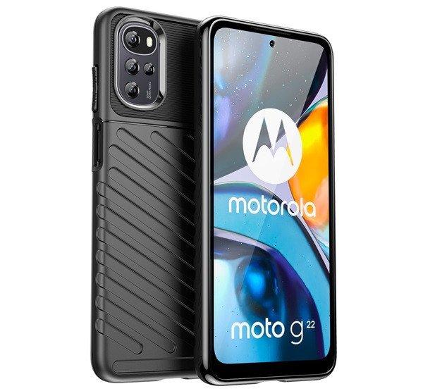 Szilikon telefonvédő (közepesen ütésálló, csíkos, dombor minta) FEKETE
Motorola Moto G22 (XT2231), Motorola Moto E32s (XT2229), Motorola Moto E32
(XT2227)