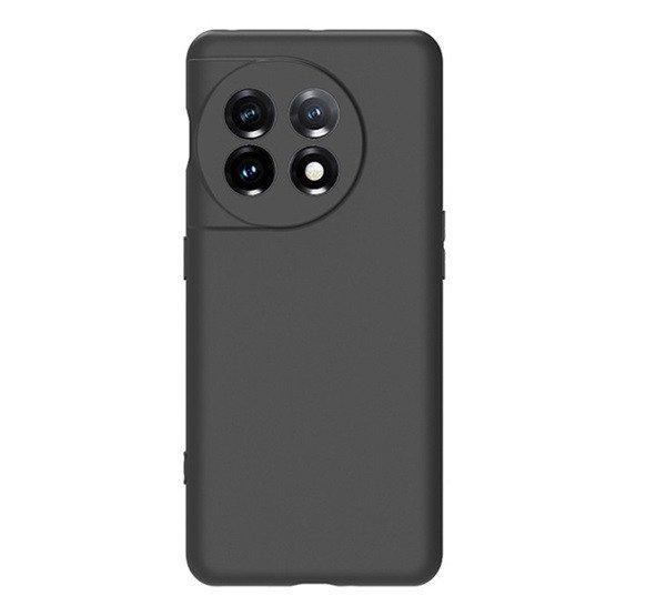 Szilikon telefonvédő (matt) FEKETE OnePlus 11 5G
