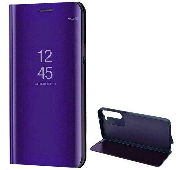 Tok álló (aktív FLIP, oldalra nyíló, asztali tartó funkció, tükrös
felület, Mirror View Case) LILA Samsung Galaxy S23 Plus (SM-S916)