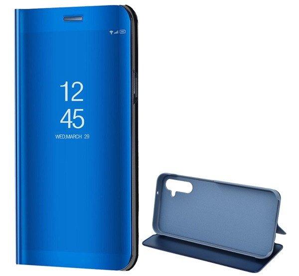 Tok álló (aktív FLIP, oldalra nyíló, asztali tartó funkció, tükrös
felület, Mirror View Case) KÉK Samsung Galaxy A14 5G (SM-A146), Samsung Galaxy
A14 4G (SM-A145)