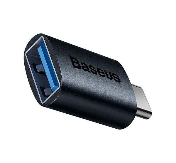 BASEUS INGENUITY adapter (USB aljzat - Type-C, OTG) SÖTÉTKÉK