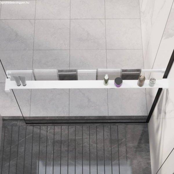 Fehér alumínium zuhanypolc walk-in zuhanyfalhoz 100 cm
