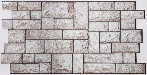 FLEXWALL Rock-Marble kő PVC falpanel szürke kőmintás 97,4x48,5 cm, burkoló
lap