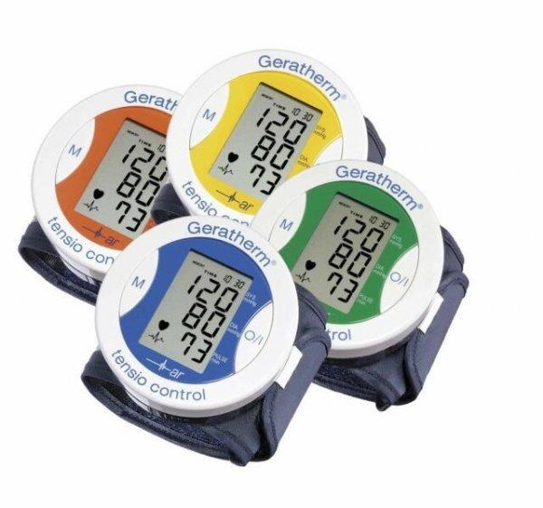 Geratherm Tensio control csuklós vérnyomásmérő sárga /EP kártyára
adható/