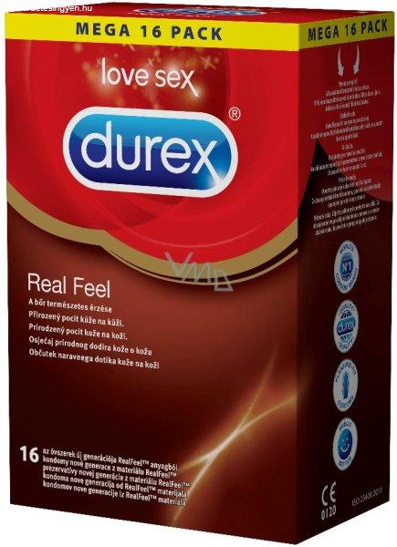 Durex Real Feel - latexmentes óvszer (16db)