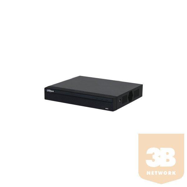 Dahua NVR Rögzítő - NVR2108HS-S3 (8 csatorna, H265, 80Mbps rögzítési
sávszélesség, HDMI+VGA, 2xUSB, 1x Sata)