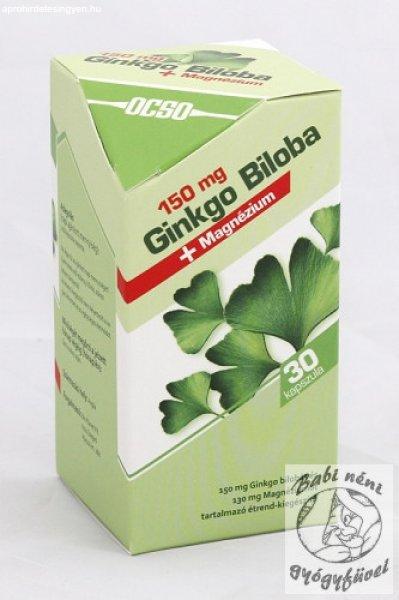 OCSO 150 mg Ginkgo biloba + Magnézium kapszula (30db-os)