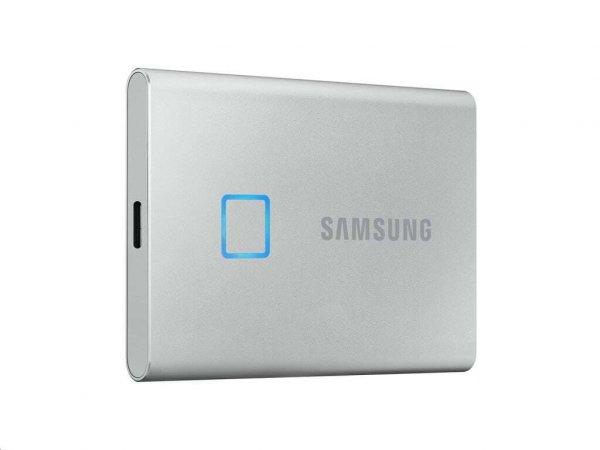 2TB Samsung T7 Touch külső SSD meghajtó ezüst (MU-PC2T0S/WW)