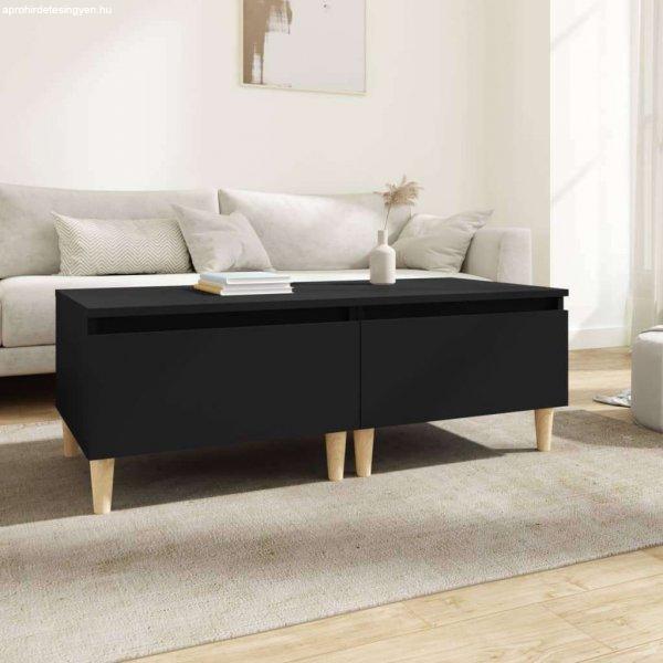 vidaXL 2 db fekete színű szerelt fa kisasztal 50 x 46 x 35 cm