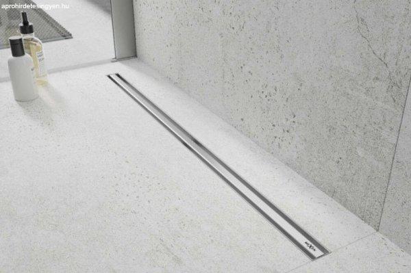 Mexen Flat Slim 120 cm hosszú ultravékony rozsdamentes acél komplett
zuhanyfolyóka
