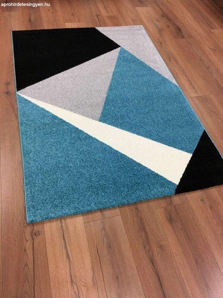 Barcelona 198 kék geometriai mintás szőnyeg 160x230 cm