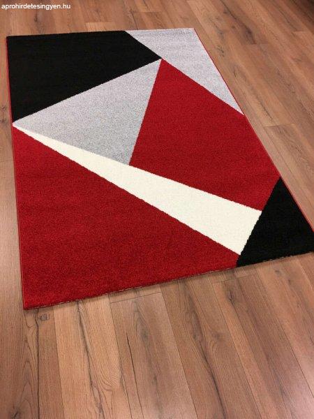 Barcelona 198 piros-fekete geometriai mintás szőnyeg 160x230 cm