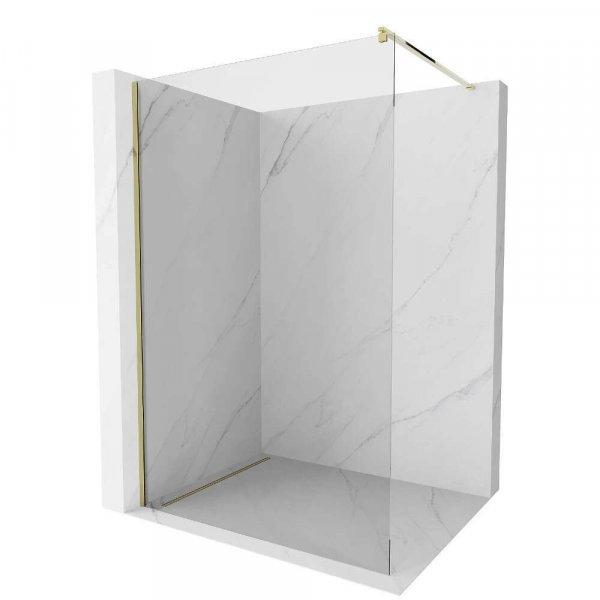 HD Arlo Gold Walk-In zuhanyfal, 100x200 cm, 8 mm vastag vízlepergető
biztonsági üveggel, 200 cm magas, arany profillal és távtartóval