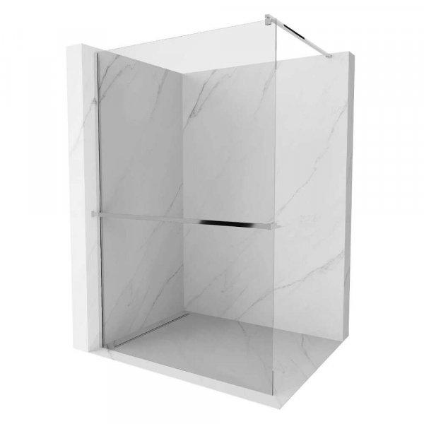 HD Arlo+ Walk-In zuhanyfal, 100x200 cm, 8 mm vastag vízlepergető biztonsági
üveggel, 200 cm magas, króm profillal és távtartóval